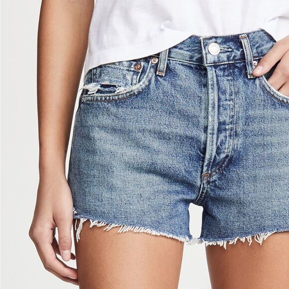 NWT Agolde Parker Vintage Cut-Off Short in Lowkey Medium Distress Size 32 | 14 - Picture 10 of 14